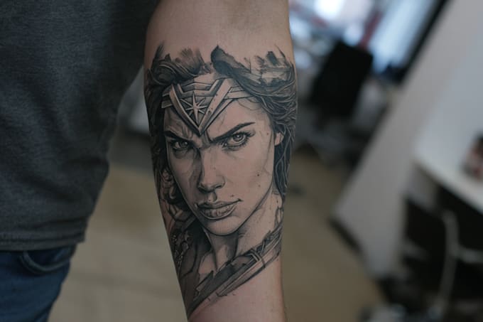 create unique custom tattoo art, full tattoo sleeve design