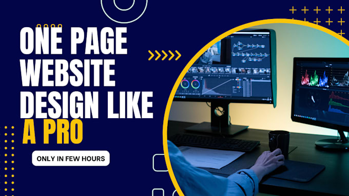 create modern  landing page or one page website