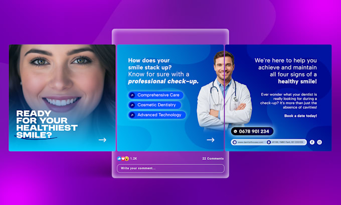 design canva social media post design for facebook, instagram, linkedin