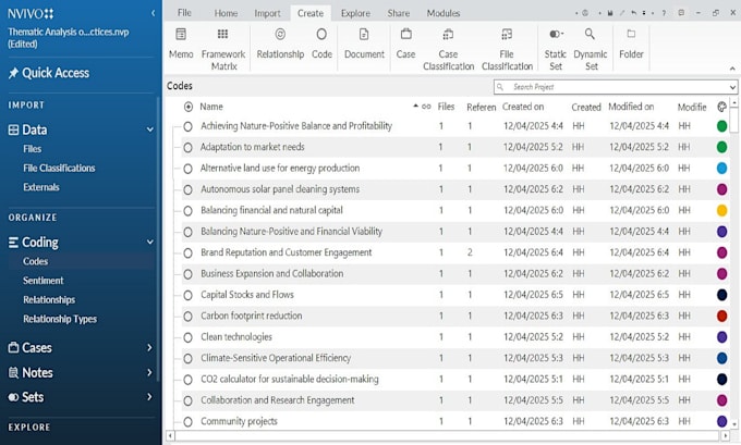 thematic analysis and qualitative analysis using nvivo