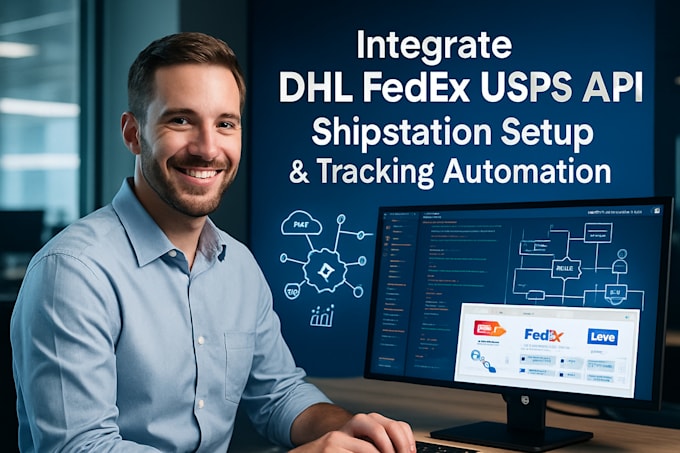 integrate dhl fedex usps API shipstation setup tracking automation