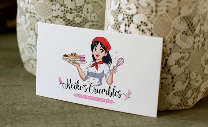Design cartoon character mascot food and bakery shop logo by ...