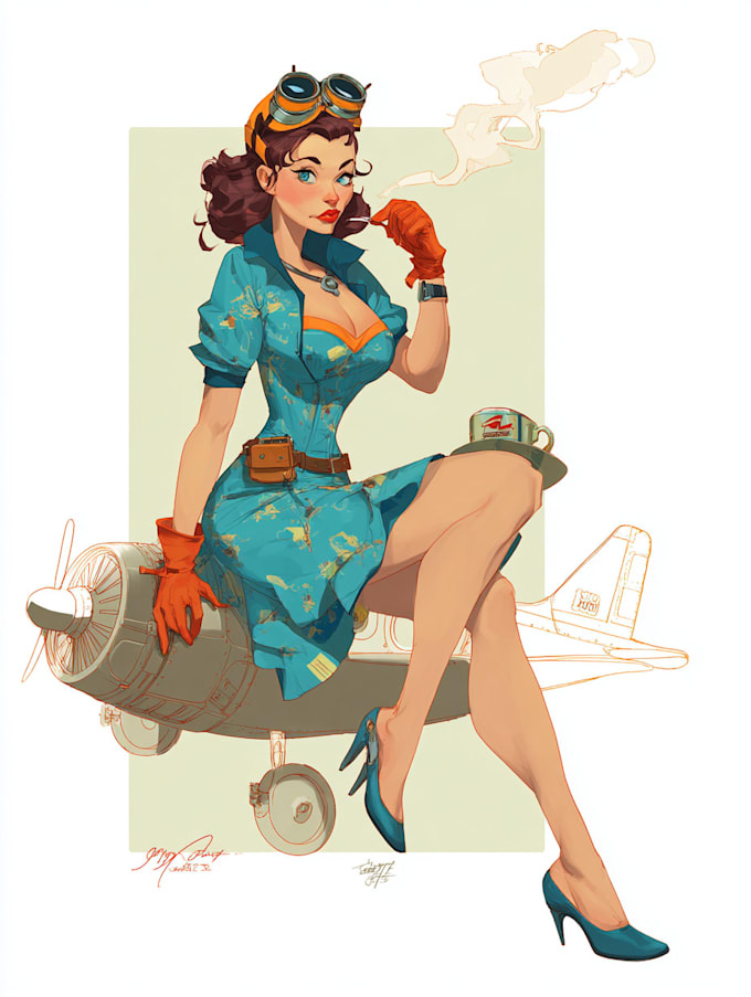 draw a sexy pin up girl