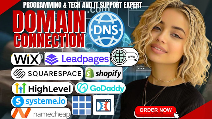 redirect, fix dns issues or connect a domain, subdomain on godaddy, shopify, wix