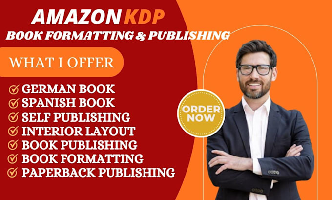 format your book amazon KDP kindle paperback hardcover and epub professionally