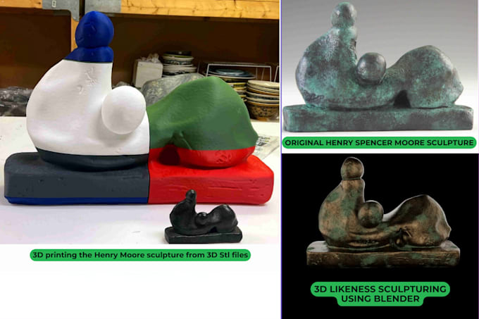 3d model stl, obj, 3mf printable files for 3d printing from images and concepts