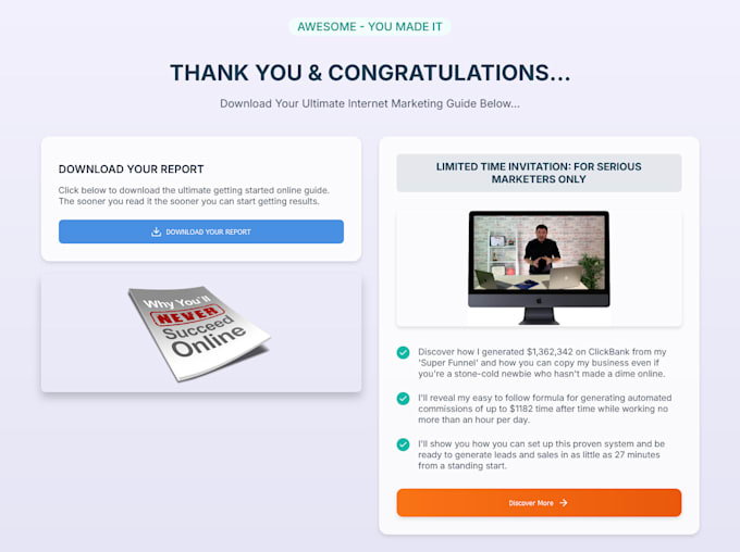 build a high converting funnel for your clickbank product