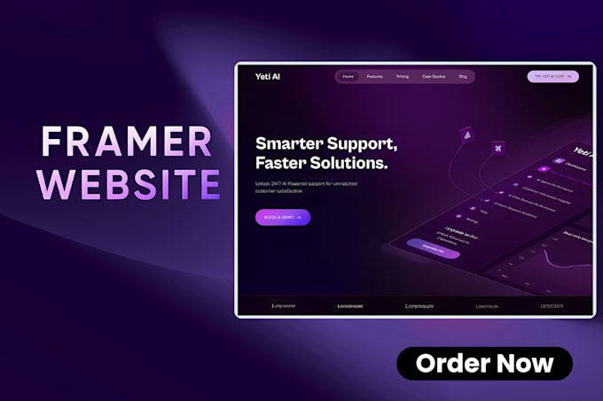 Edit figma to framer landing page redesign animation and framer seo by ...
