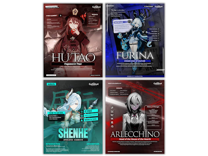 Create 2d anime, game poster or tournament posters by Fiansaputra100