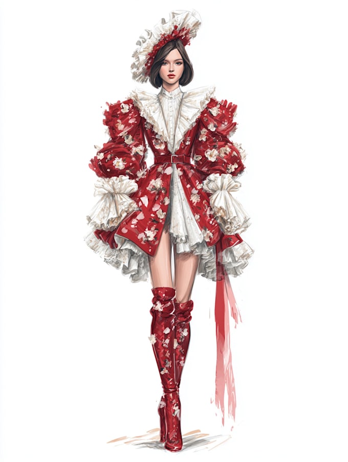 Make a fashion illustration for you by Ezequielmerm | Fiverr
