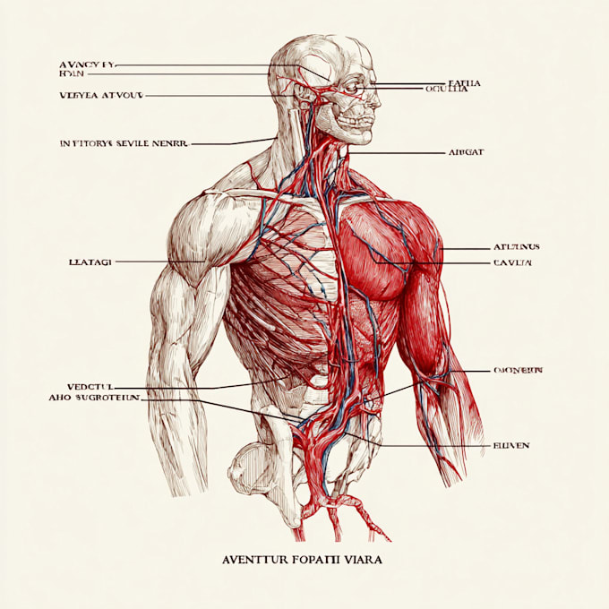 draw exercise, medical and anatomy illustrations