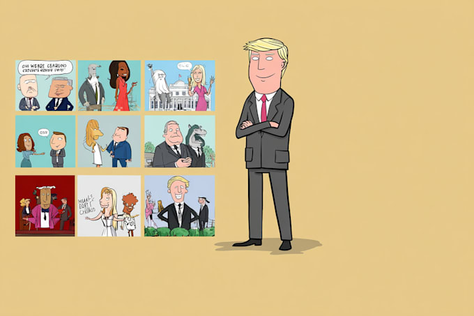 create political and editorial cartoons