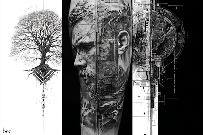 create custom and realism tattoo design