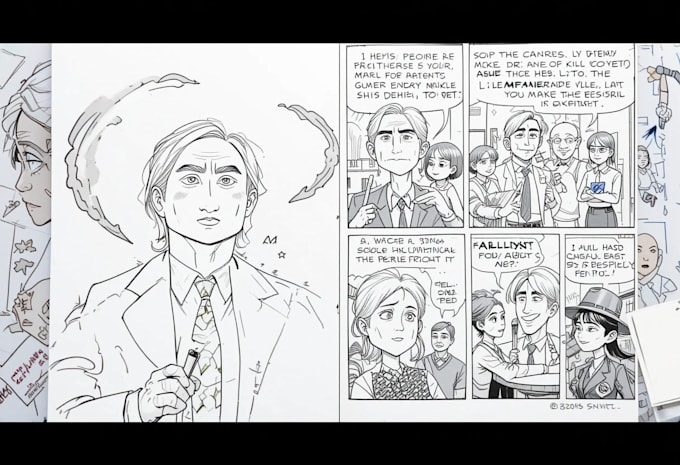 draw political cartoon and comic strip