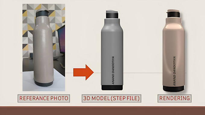 design realistic 3d product bottles with texture and logo