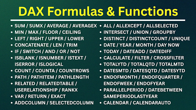 do dax query calculated column measures rls in power bi
