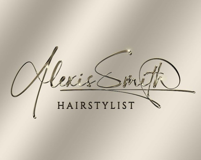design a luxury handwritten signature logo