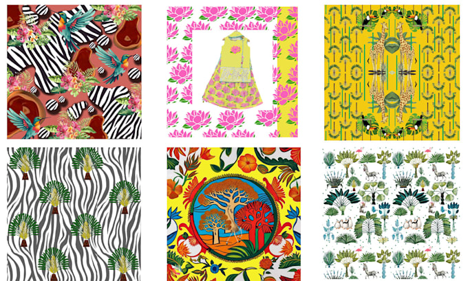 make custom textile patterns for bags, scarves and fabric