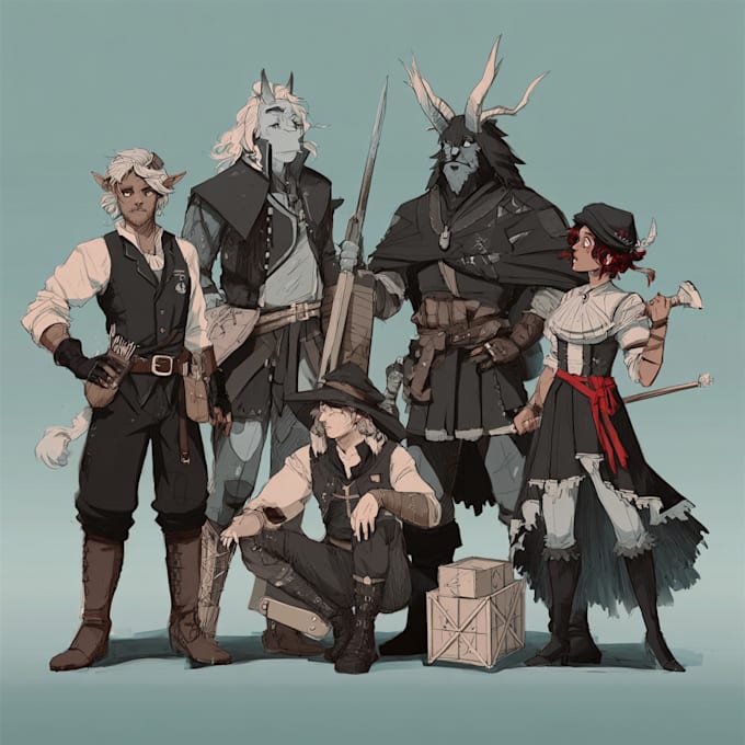 draw your dnd party