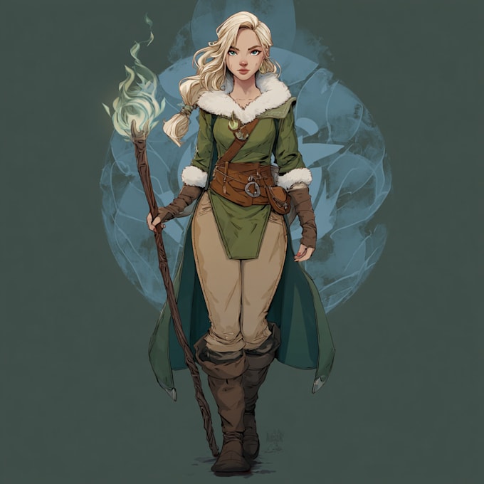 design a dnd character art and dnd character art