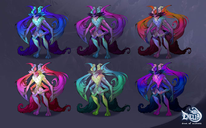 create stylized character concept art