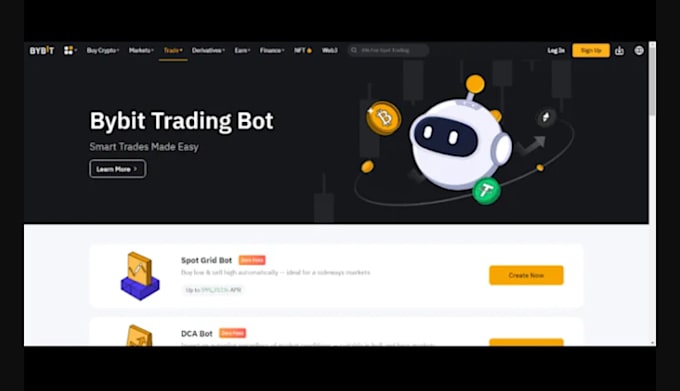 create a custom python trading bot on binance, bybit