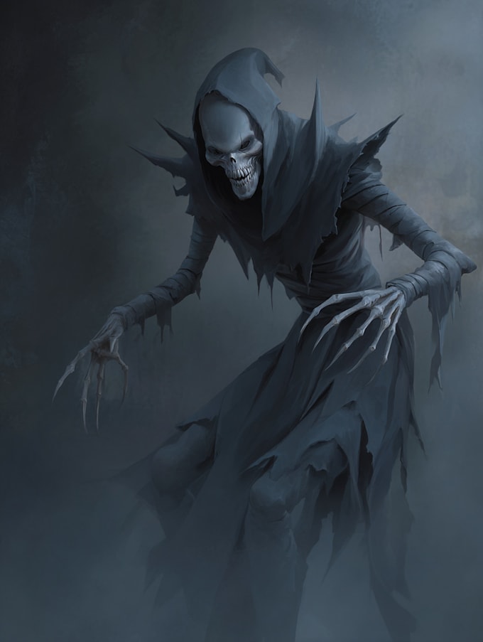 make a stunning horror character art