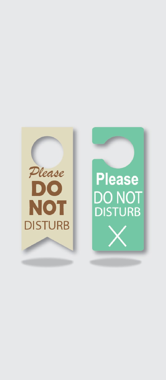 make custom door hanging designs for print and display
