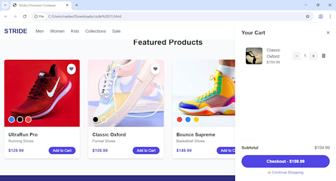 design frontend for website