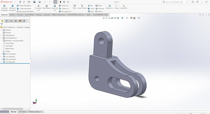 create 3d mechanical parts using solidworks