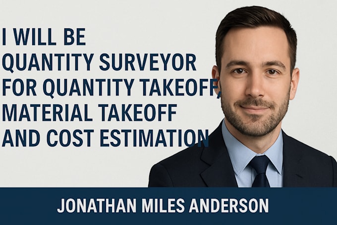 be quantity surveyor for quantity takeoff, material takeoff and cost estimation