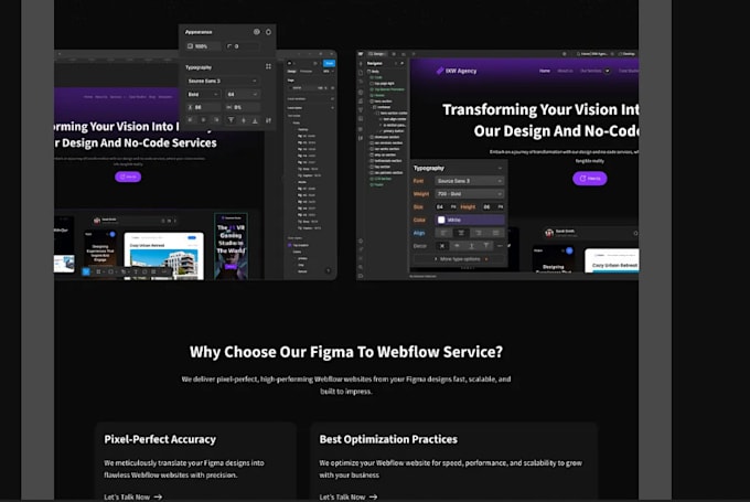 clone, duplicate, and develop websites in webflow, figma to framer