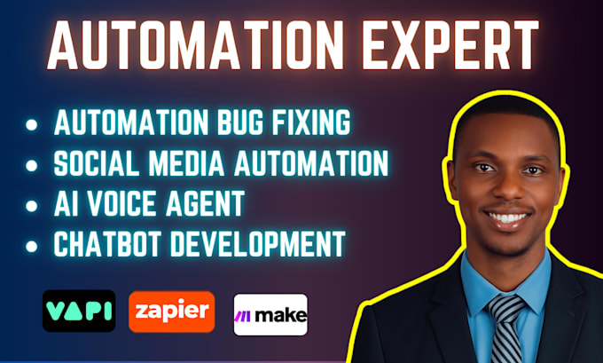 fix, setup make com,zapier automation with vapi ai voice calling agent and skool
