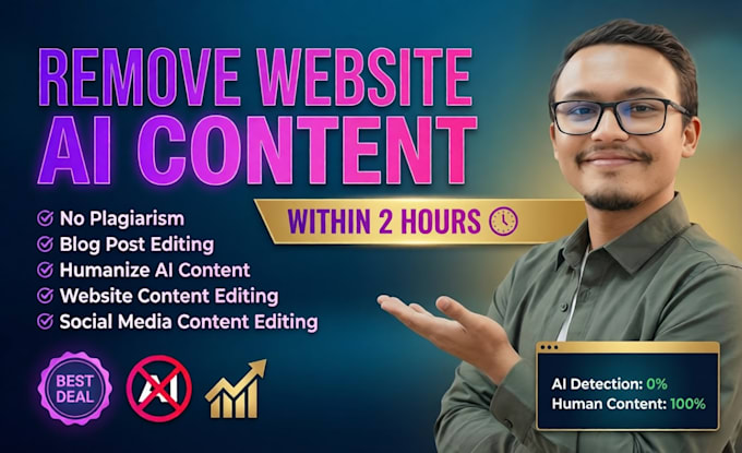 humanize ai content, edit ai content into natural blogs in 2hrs