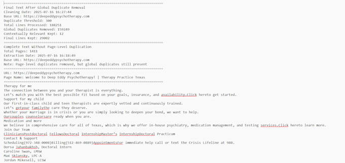 do ml model building, data cleaning, web scraping, and nlp preprocessing