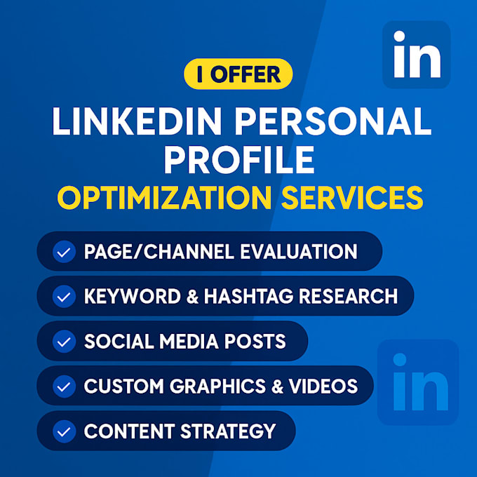 handle and  optimization of linkedin profile