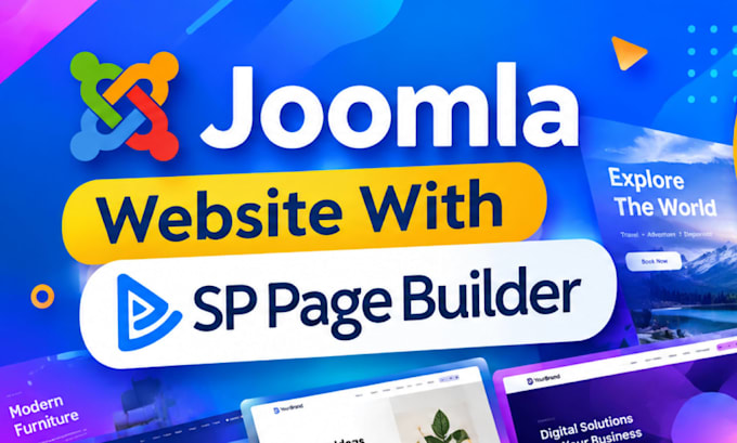 design, redesign, develop, update joomla website