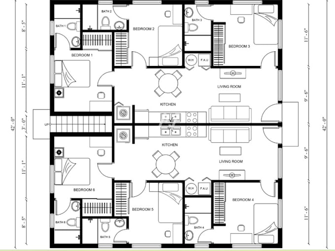 create 2d master plan,house elevation plan, structure design, autocad floor plan