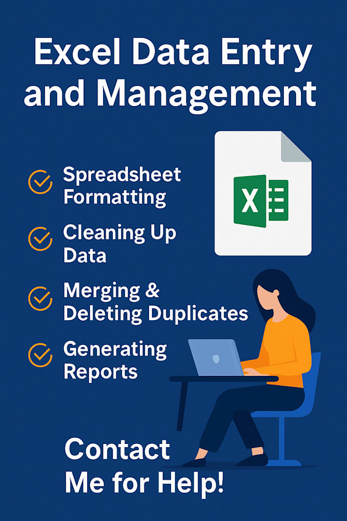 data entry in excel, google sheets, or databases