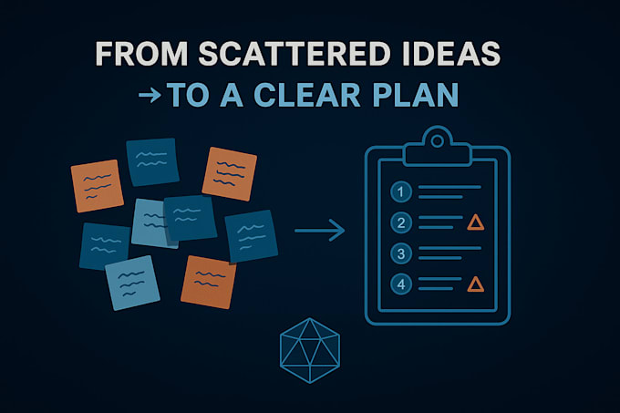 turn your scattered ideas into a clear, actionable project plan