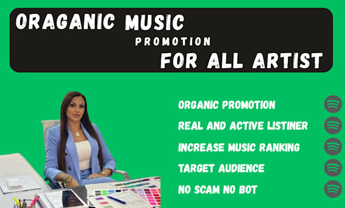 professional do spotify music promotion using social medial
