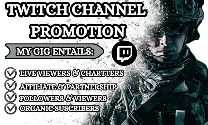 promote your twitch channel with a real audience and chatters