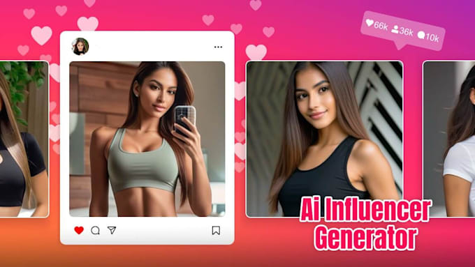 develop ai powered influencer website, ai model generator and ai avatar website