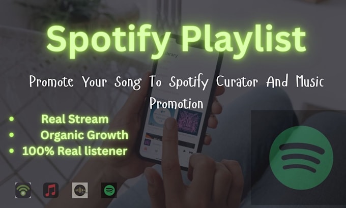 promote your track via curated spotify playlists