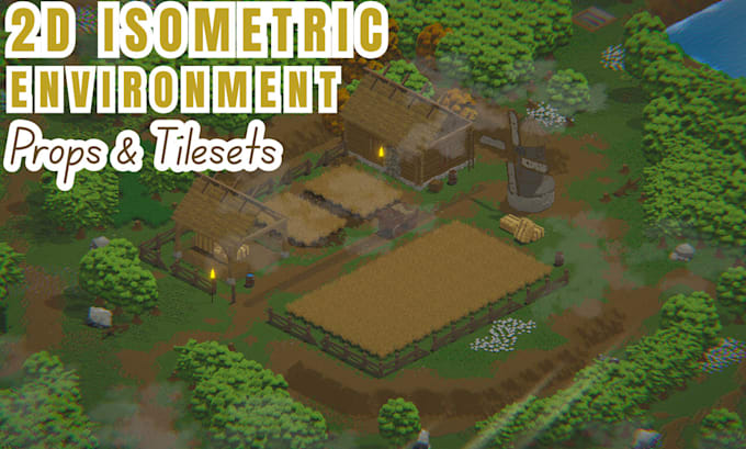 do isometric pixel game assets retro pixel art environment props pixel game art