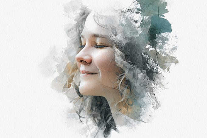 create interior illustration with watercolour or marker