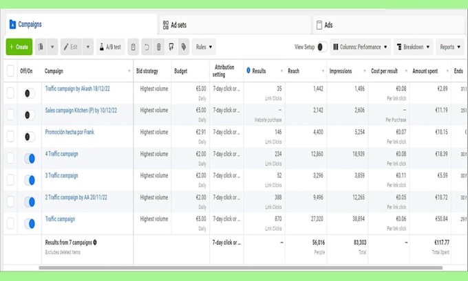 setup facebook ads campaign, be your fb ads campaign manager, run instagram ads