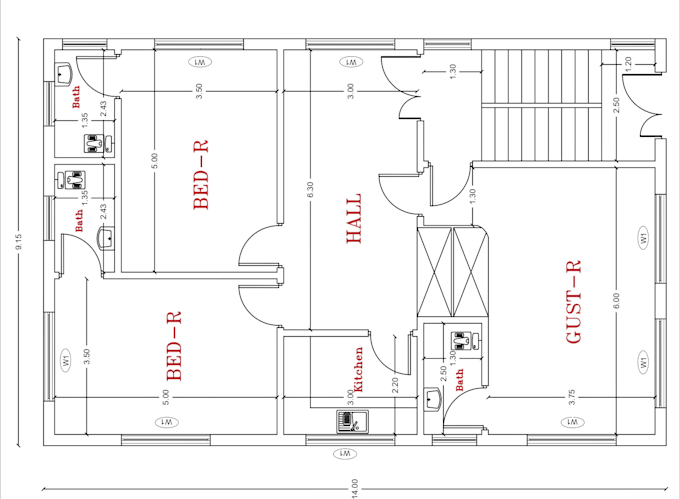 create 2d floor plans in autocad from sketches