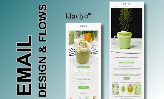 design klaviyo email flows, klaviyo email template