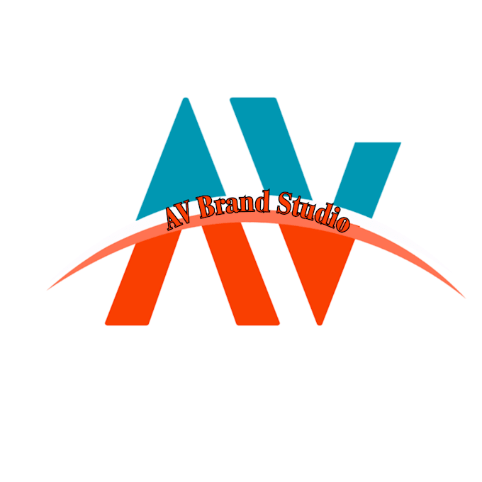 design a modern, minimalist, av letter logo